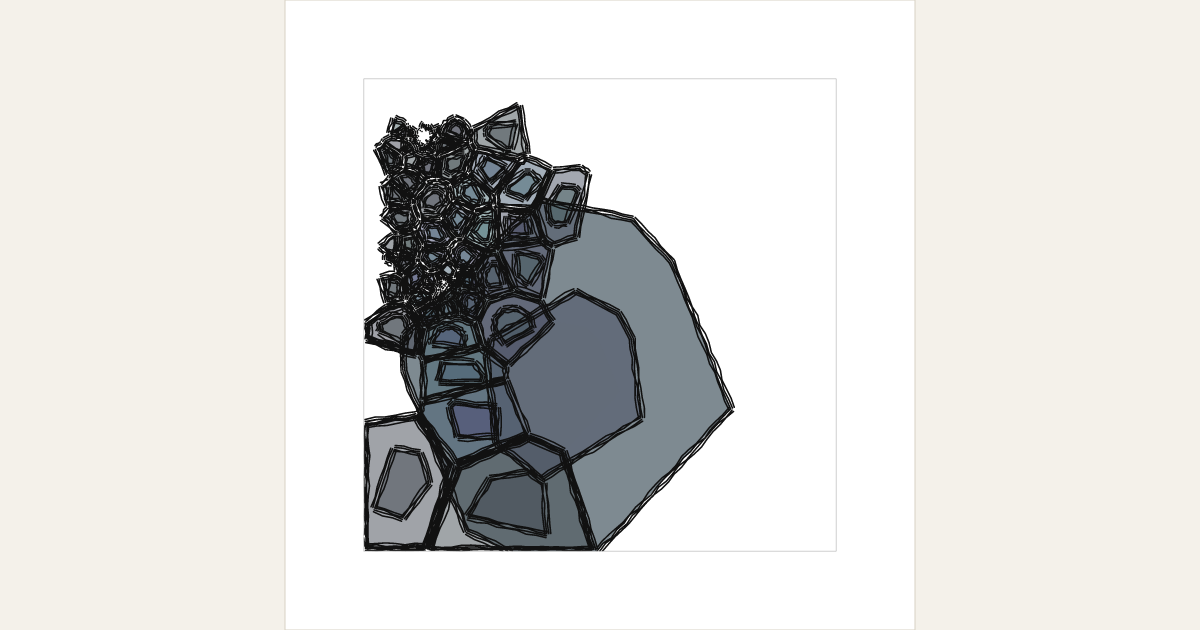 generative artwork grown from genome GNM-1783739293-0073 on gaogao