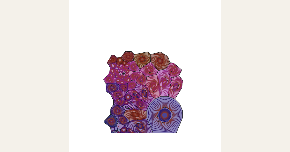generative artwork grown from genome GNM-1784119872-0986 on gaogao